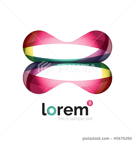 Abstract geometric business icon 45670260