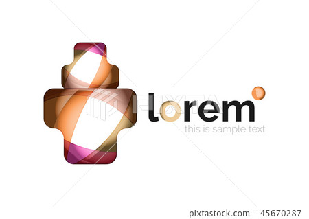 Abstract geometric business icon 45670287