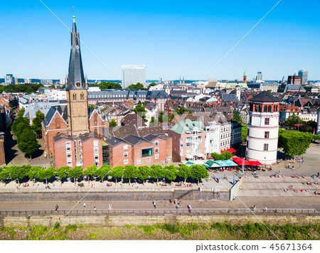 Aldstadt old town in Dusseldorf 45671364
