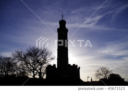 Tower Silhouette Tower Silhouette 45671523