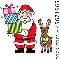 聖誕老人和馴鹿 45671965