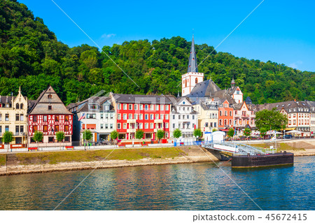 Sankt Goar town in Germany Sankt Goar town in Germany 45672415
