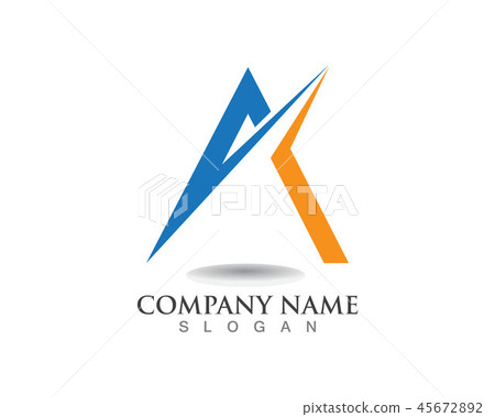 A Letter Logo Business Template Vector icon - Stock Illustration ...