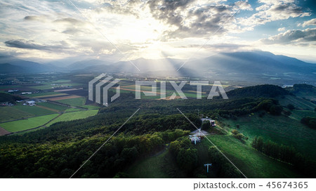 Aerial view of the glow Aerial view of the glow 45674365