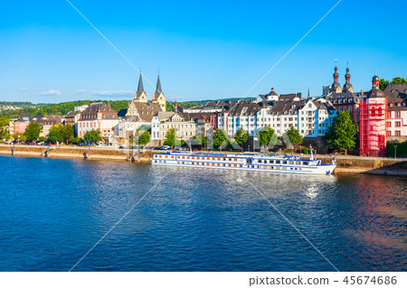 Koblenz city skyline in Germany Koblenz city skyline in Germany 45674686