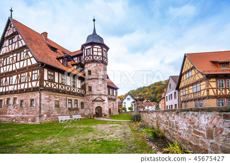 The downtown of Wasungen in Thuringia Germany 45675427