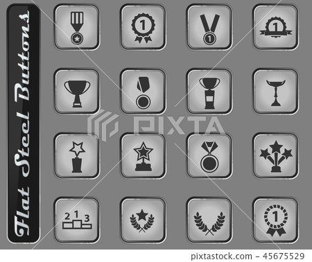 Medals and tropheys simply icons Medals and tropheys simply icons 45675529