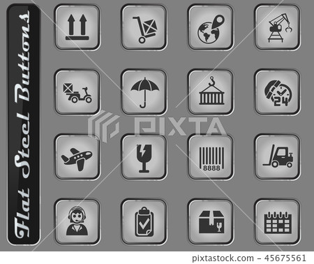 logistic icon set 45675561