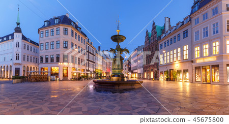 Stroget street, Amagertorv, Copenhagen, Denmark Stroget street, Amagertorv, Copenhagen, Denmark 45675800