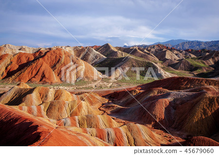 China, Seven Color Mountains 45679060