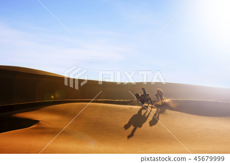 中國，甘肅省，敦煌，鳴沙山，岳河 45679999