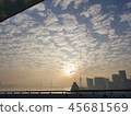 Hong Kong sky at sunset 45681569