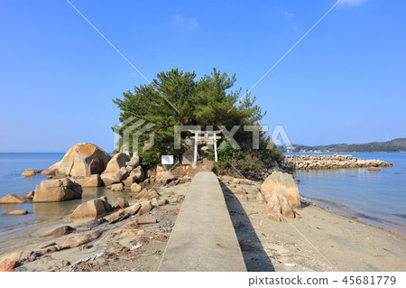 Hakoshima Shrine漂浮在海上的力量神社（福岡縣伊豆市） 45681779