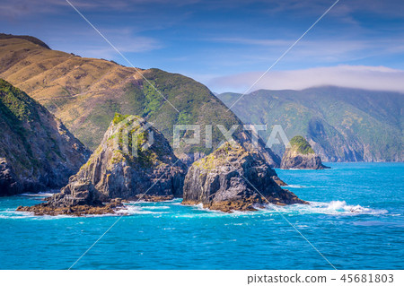Cook Strait, New Zealand between the North and the South Island Cook Strait, New Zealand between the North and the South Island 45681803