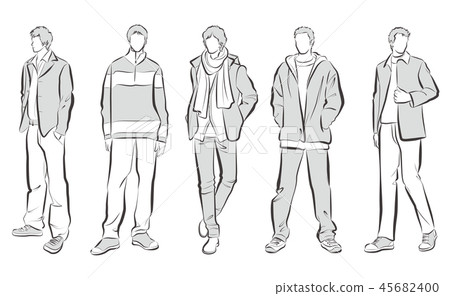 男士時裝插畫 45682400
