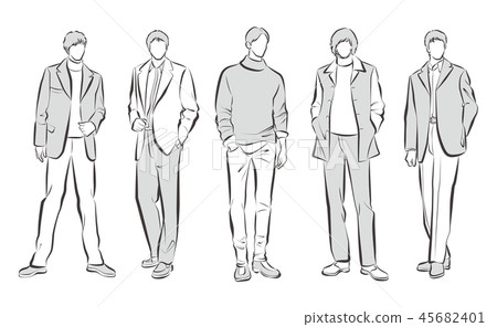 Men's fashion illustration 45682401