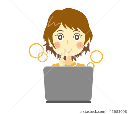 Expecting woman personal computer Expecting woman personal computer 45683098