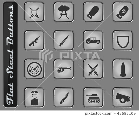 Military simply icons Military simply icons 45683109