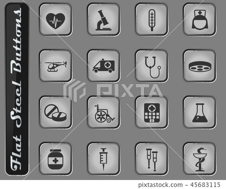 medicine icon set 45683115