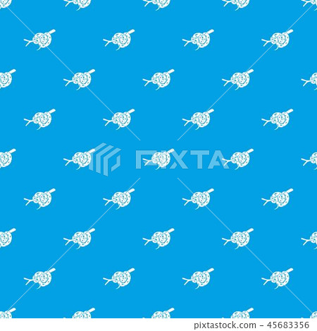 Bull snake pattern vector seamless blue Bull snake pattern vector seamless blue 45683356