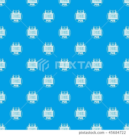 Wood board beer pub pattern vector seamless blue 45684722