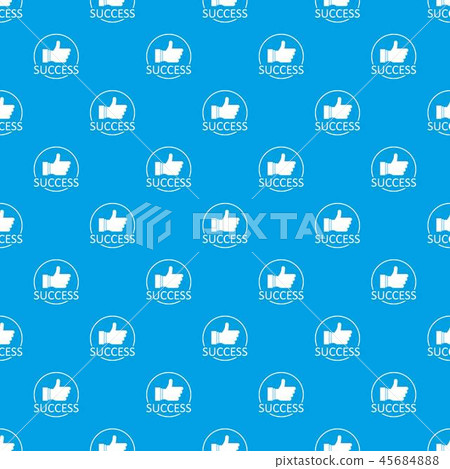 Thumbs up pattern vector seamless blue 45684888