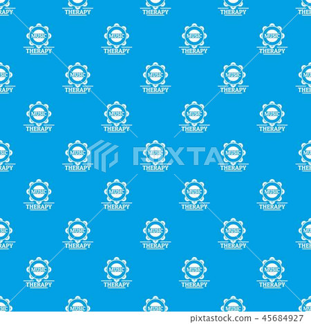 Tambourine pattern vector seamless blue 45684927