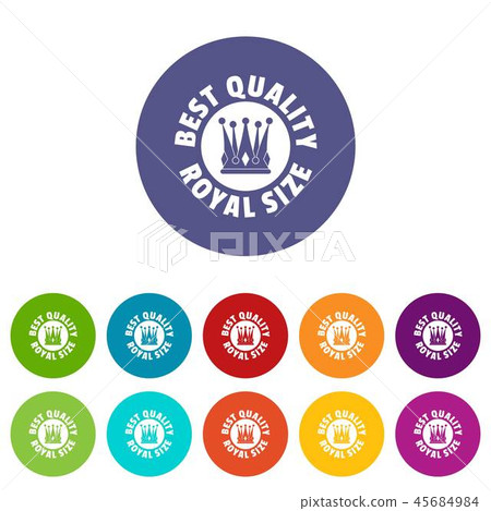 Imperial icons set vector color 45684984