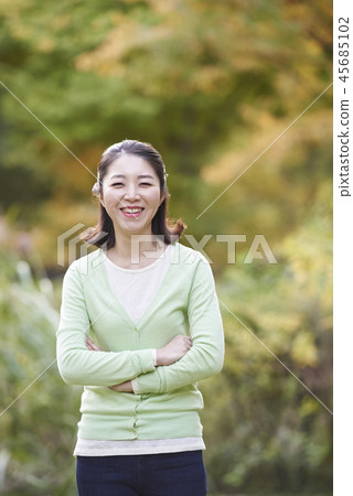 生活，女人，成人，韓國 45685102
