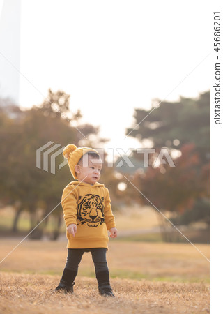 Children, Laughter, Olympic Park, Outdoors, Child, Boy 45686201