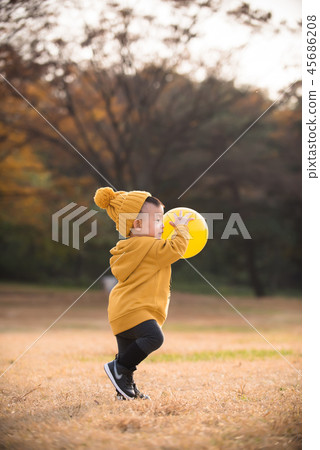 孩子們，笑聲，奧林匹克公園，戶外，兒童，男孩 45686208