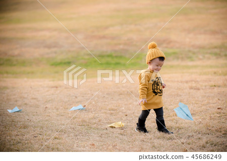 Children, Laughter, Olympic Park, Outdoors, Child, Boy Children, Laughter, Olympic Park, Outdoors, Child, Boy 45686249