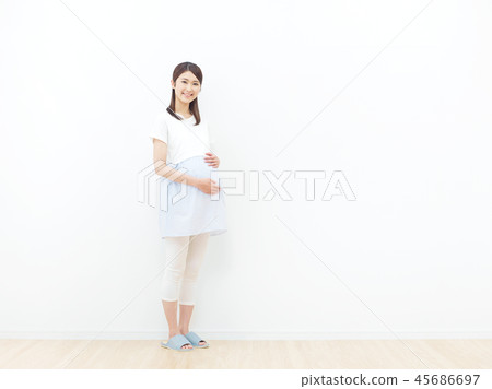 孕婦的微笑 45686697