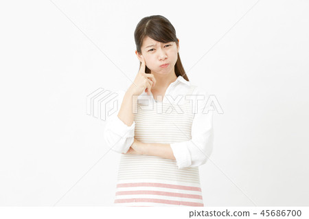 Woman apron appearance trouble 45686700
