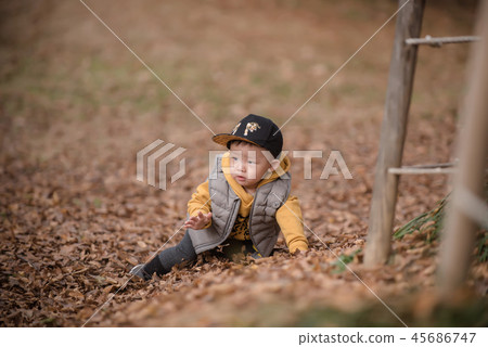 兒童,秋天,落葉,奧林匹克公園,戶外,兒童,男孩 兒童,秋天,落葉,奧林匹克公園,戶外,兒童,男孩 45686747