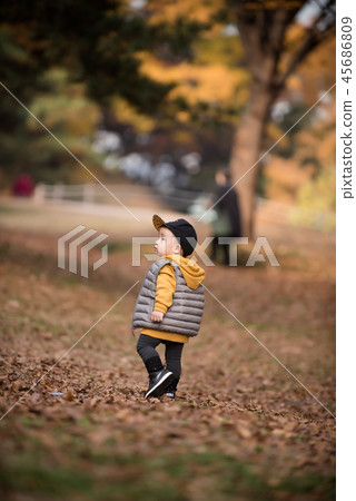 Children, Autumn, Olympic Park, Outdoors, Child, Boy 45686809