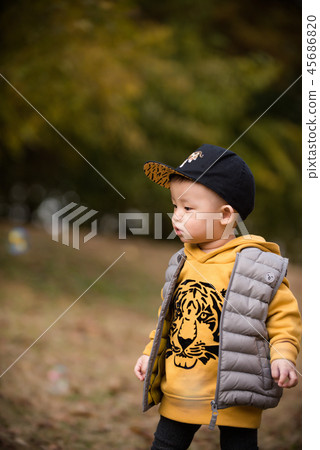 Children, Autumn, Olympic Park, Outdoors, Child, Boy Children, Autumn, Olympic Park, Outdoors, Child, Boy 45686820