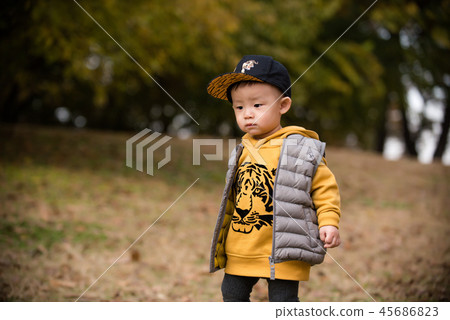 兒童，秋季，奧林匹克公園，戶外，兒童，男孩 45686823