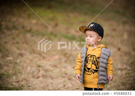 Children, Autumn, Olympic Park, Outdoors, Child, Boy Children, Autumn, Olympic Park, Outdoors, Child, Boy 45686831