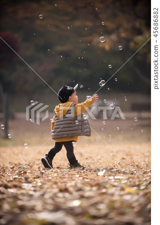 Children, Autumn, Olympic Park, Outdoors, Child, Boy 45686882