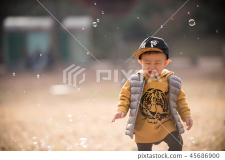 Children, Autumn, Olympic Park, Outdoors, Child, Boy Children, Autumn, Olympic Park, Outdoors, Child, Boy 45686900