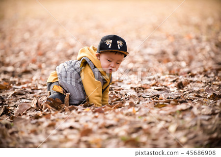 Children, Autumn, Olympic Park, Outdoors, Child, Boy Children, Autumn, Olympic Park, Outdoors, Child, Boy 45686908