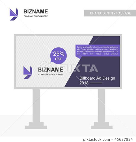 Company bill board design creative design vector Company bill board design creative design vector 45687854