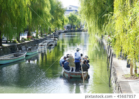 River going down of Yanagawa in Fukuoka Prefecture 45687857