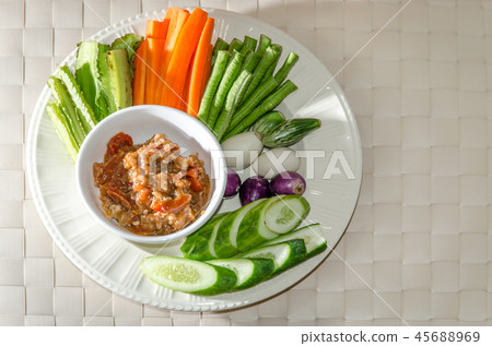 Thai Northern Style Pork and Tomato Chili Relish 45688969