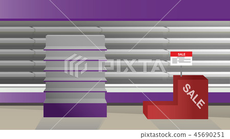supermarket empty equipment supermarket empty equipment 45690251