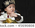 兒童，韓服，兒童，室內，算命 45690808