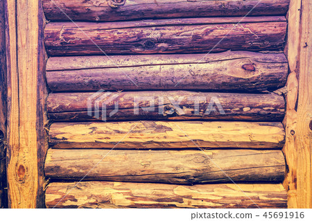 Wood Log Wall Background. Gradient color 45691916