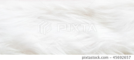 White fur soft fluffy wool for Xmas decoration  45692657