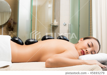 Chakra Balancing massage scrub hot stone 45693279